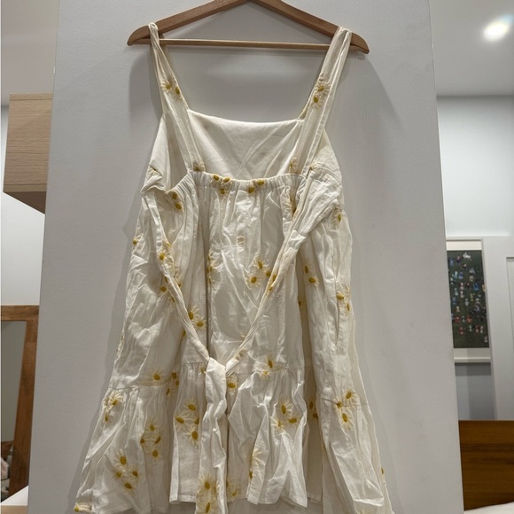 Altar'd State Cream Dress with Gold Details - Picture 2 of 3